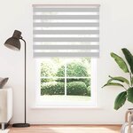 vidaXL Store zèbre gris clair largeur du tissu 140 9 cm polyester