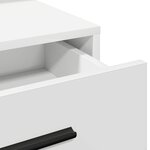 Coiffeuse vidaXL avec lumières LED  blanche  79x41x135 cm