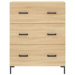 vidaXL Buffet chêne sonoma 69 5x34x90 cm bois d'ingénierie