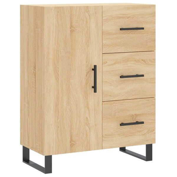 vidaXL Buffet chêne sonoma 69 5x34x90 cm bois d'ingénierie