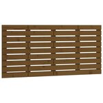 vidaXL Tête de lit murale Marron miel 146x3x63 cm Bois massif de pin