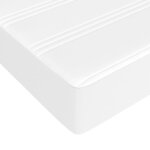 vidaXL Sommier à lattes de lit avec matelas Blanc 90x190 cm Similicuir