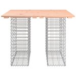 vidaXL Table de jardin Gabion Design 100x102x72 cm Bois massif Douglas