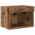 vidaXL Unités murales TV avec LED 5 Pièces Bois Ancien 80 x 30 x 40 cm