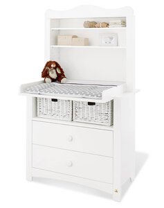 Commode a langer Florentina Large avec fixation pour tablette Large L 103 x P 23 x H 87