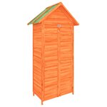 vidaXL Abri à outils de jardin marron 89x52 5x175 cm bois massif pin
