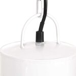 Vidaxl lampe suspendue 25 w blanc rond 48 cm e27