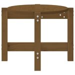vidaXL Table basse Marron miel 87x48x35 cm Bois massif de pin
