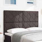 vidaXL Tête de lit avec des lumières à LED Gris clair 144 cm tissu