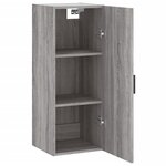 vidaXL Armoire murale sonoma gris 34 5x34x90 cm