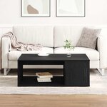 vidaXL Table basse Chêne noir 90 x 67 x 33 cm Bois d'ingénierie