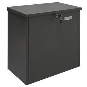 Boîte à colis en acier Bigpack Base EP2104 gros colis  47 x 46 x 24 cm  Noir