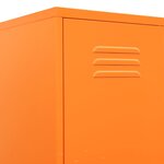 vidaXL Armoire à casiers Orange 35x46x180 cm Acier