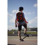 FUNBEE Skate 22 avec sac a dos + casque bol noir et rouge