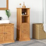 vidaXL Cabinet de salle de bain marron miel 37 x 34 x 110 cm