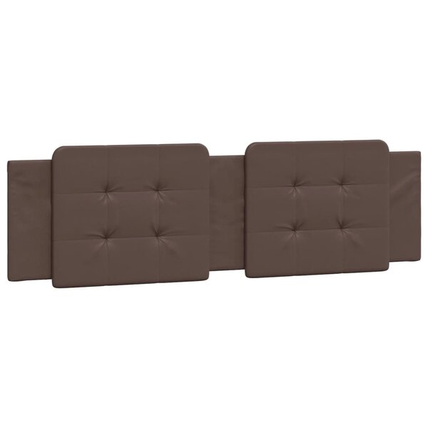 vidaXL Coussin de tête de lit Zadar marron 180 cm similicuir