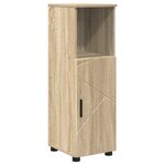 vidaXL Ensemble de mobilier de salle de bain 5 Pièces Chêne Sonoma