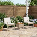 vidaXL Ensemble de jardin avec coussin acier