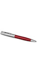 Parker sonnet essentiel stylo bille  rouge  recharge noire pointe moyenne  coffret cadeau