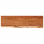 vidaXL Étagère murale rectangulaire massif acacia bordure assortie