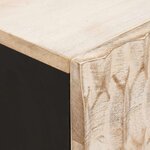 vidaXL Cabinet de chevet Blanc 50 x 33 x 60 cm Bois de mangue massif