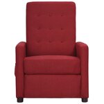 vidaXL Fauteuil de massage Rouge bordeaux Tissu