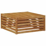vidaXL Table de jardin Bois d'Acacia Massif Naturel 79 x 79 x 37 cm