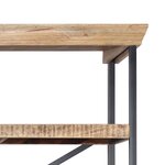 vidaXL Buffet avec étagères Bois de manguier massif 120x35x200 cm