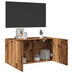 vidaXL Meuble TV mural vieux bois 80x30x41 cm