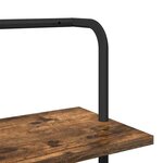 vidaXL Étagère Chêne fumé 60 x 24 x 203 cm Bois d'ingénierie