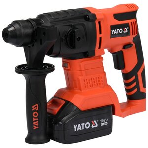 YATO Marteau rotatif SDS Plus avec batterie Li-Ion 3 0Ah 18V