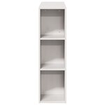 vidaXL Tête de lit avec rangement blanc 90 cm bois massif de pin