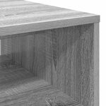vidaXL Table basse Gris Sonoma 80 x 50 x 40 cm Bois d'ingénierie