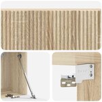 vidaXL Meuble TV mural Chêne Sonoma 98 x 31 x 30 cm Bois d'ingénierie