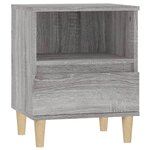 vidaXL Tables de chevet 2 Pièces Sonoma gris 40x35x50 cm