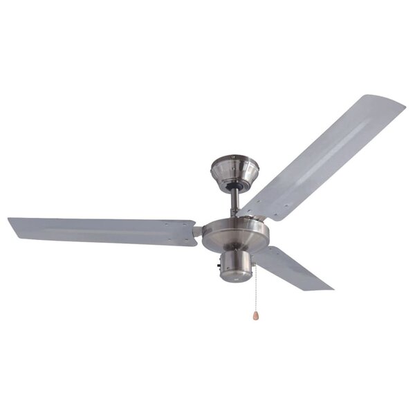 Bestron Ventilateur de plafond 122 cm 60 W Chrome DT48C