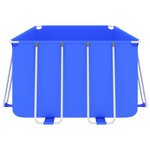 Vidaxl piscine avec cadre en acier 400x207x122 cm bleu