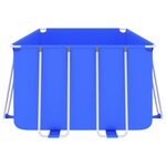 Vidaxl piscine avec cadre en acier 400x207x122 cm bleu
