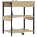 vidaXL Armoires de chevet 2 Pièces Chêne sonoma 41 x 31 x 51 cm