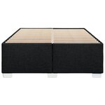 vidaXL Cadre de lit sans matelas noir 140x200 cm tissu