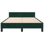 vidaXL Cadre de lit sans matelas vert foncé 120x200 cm velours