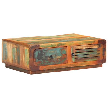 vidaXL Table basse 90x60x29 cm Bois de récupération massif