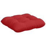 vidaXL Coussins de siège 4 Pièces Rouge 40 x 40 x 12 cm tissu