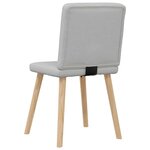 vidaXL Chaises à manger lot de 4 gris nuage tissu