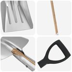 vidaXL Pelle Argent 29 x 122 cm Aluminium