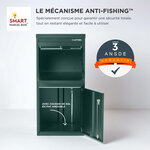 Boîte à colis Extra Large Vert 2 portes Acier galvanisé SMART PARCEL BOX™