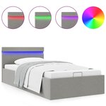vidaXL Cadre de lit à rangement hydraulique sans matelas 90x200 cm