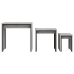 vidaXL Tables basses gigognes 3 Pièces sonoma gris bois d'ingénierie