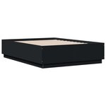 vidaXL Cadre de lit sans matelas noir 140x190 cm