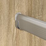 vidaXL Tige de placard 2 Pièces Argenté 764 x 15 x 29 mm